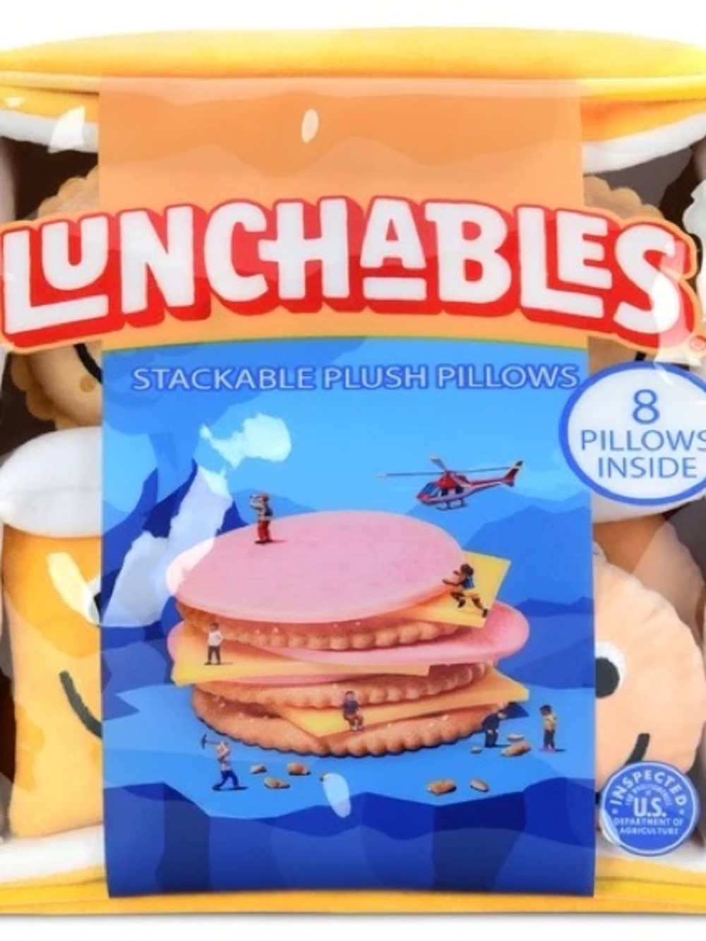Iscream Lunchables Turkey Packaging Plush nwt